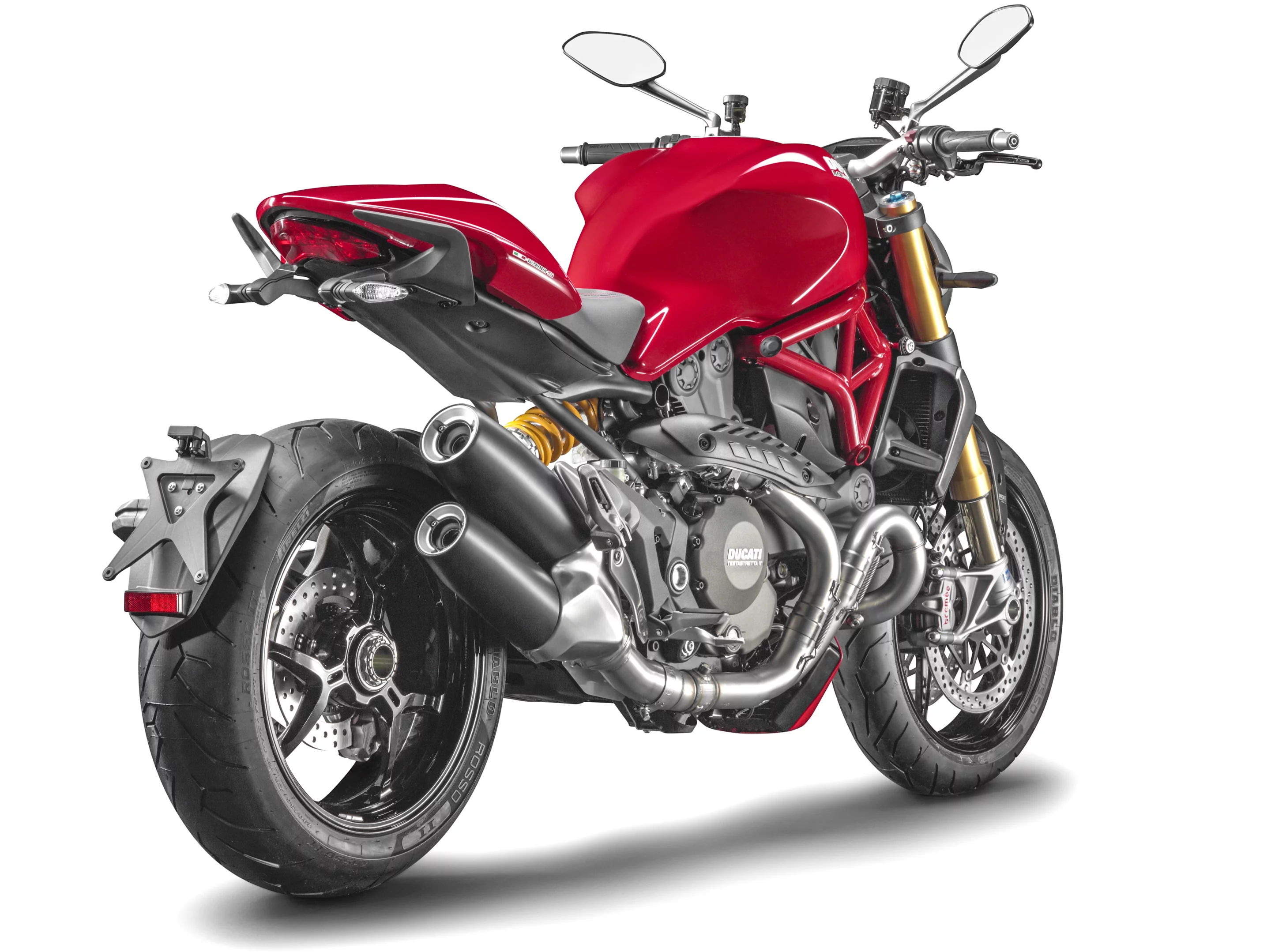 The 2014 Monster 1200 also boasts an S model with 145hp and a 92ft-lb of torque, wrapped in a chassis that tips the scales at 182kg (401lb) dry