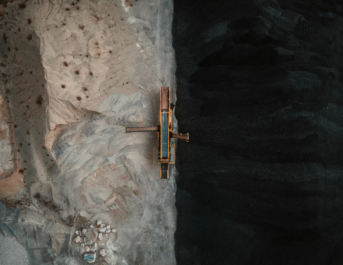 The Coal Mine Series: This incredible portrait of modern coal mining was captured from a gas-balloon ride in 2016