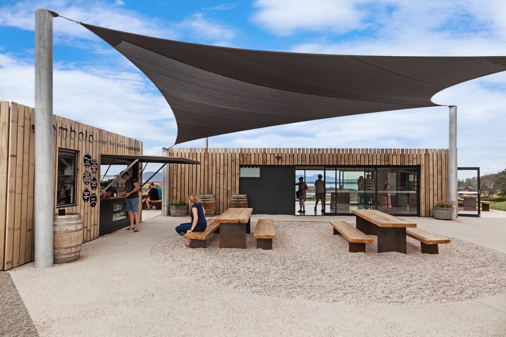 The market and cellar door area