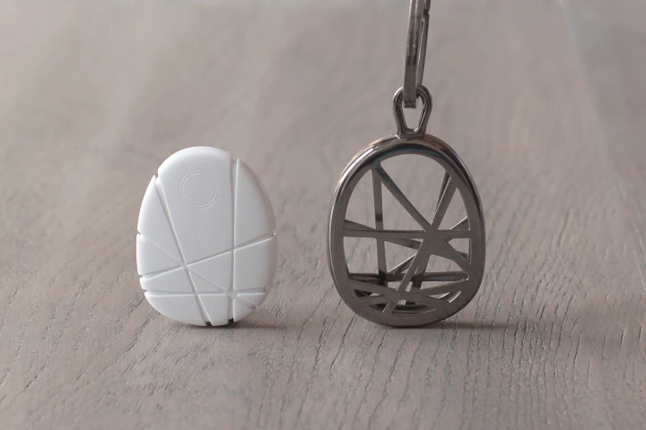 If a user strays too far from an item tagged with The O, an alert is sent to a companion app running on a smartphone