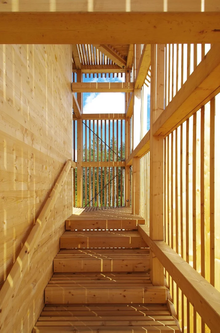 Those who are physically able can climb the stairs to the top and take in the great view