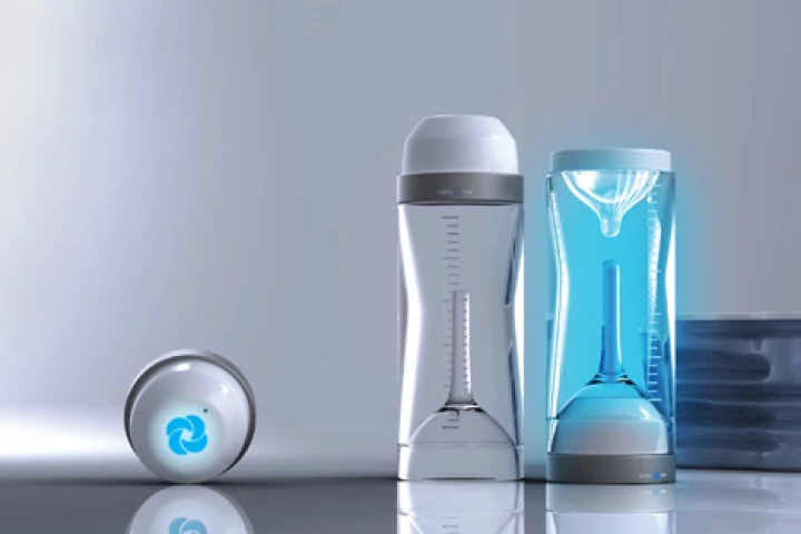 Pureray baby bottle concept uses ultraviolet light to kill nasty germs and viruses