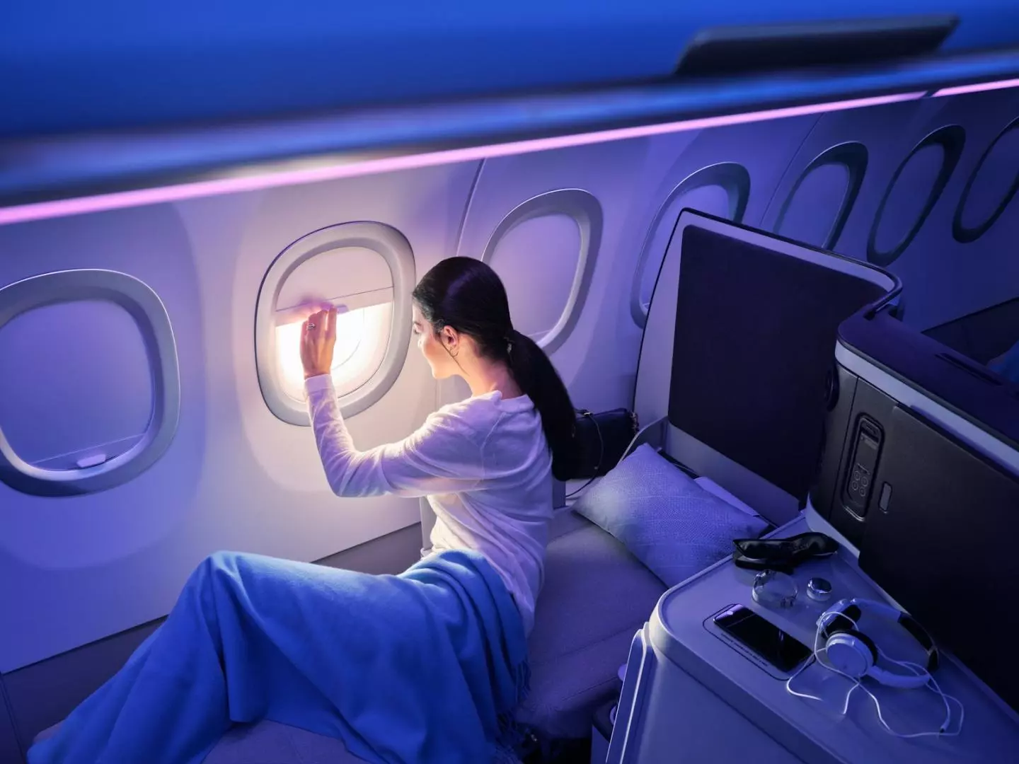 The Airbus A321XLR interior