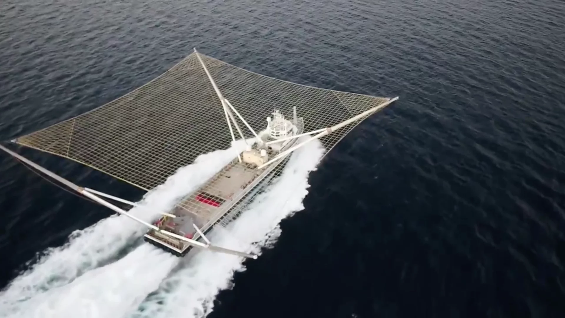 An earlier look at SpaceX's ship, designed to catch spent rocket fairings