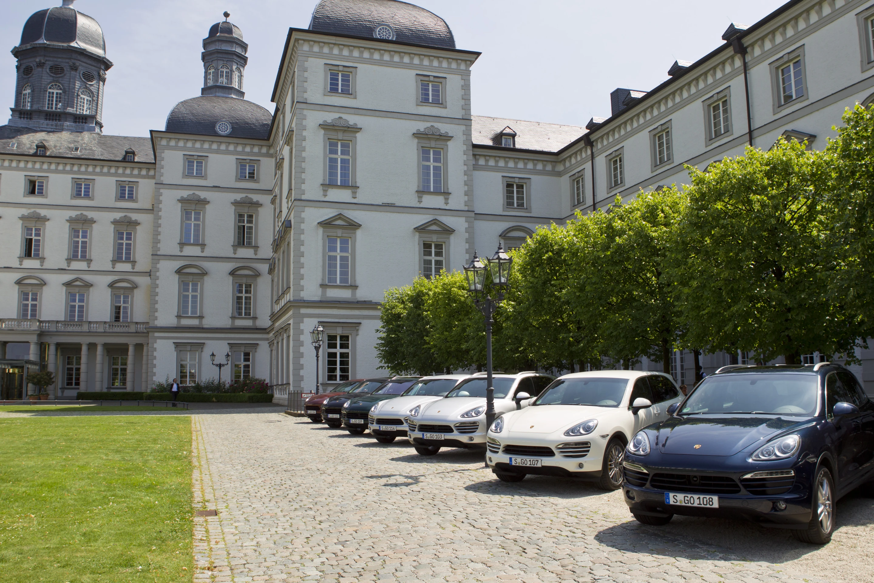The Cayenne model range prior to the GTS