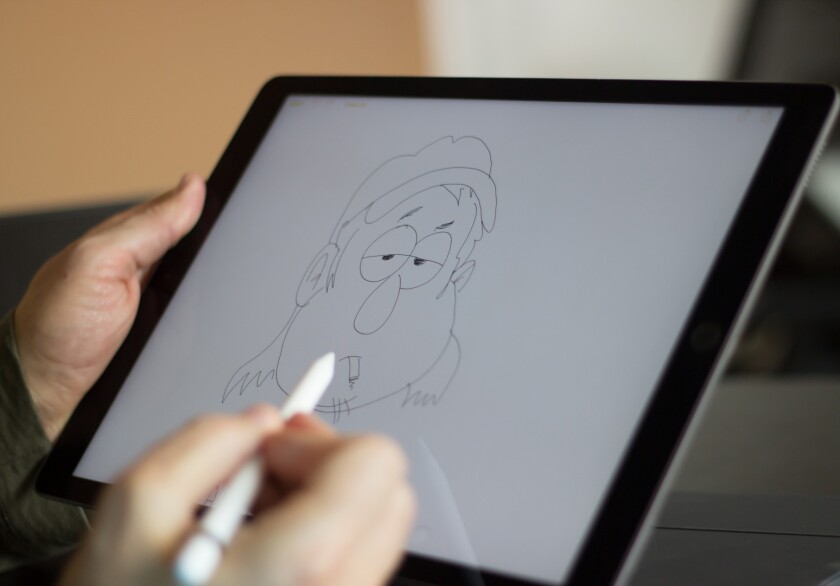 Sketching is a pleasure with the Apple Pencil