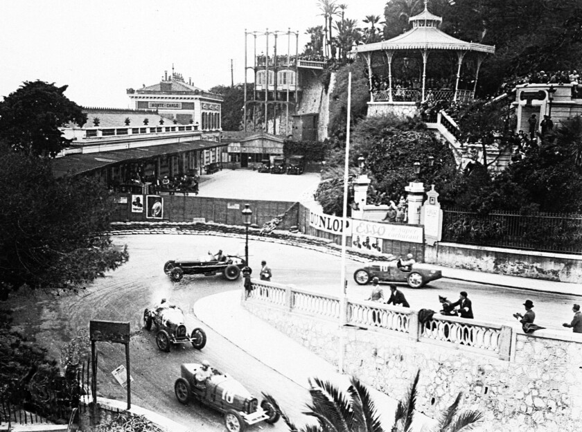 Bugatti won the inaugural Monte Carlo Grand Prix in 1929 with a one-two victory and six of the first seven cars home
