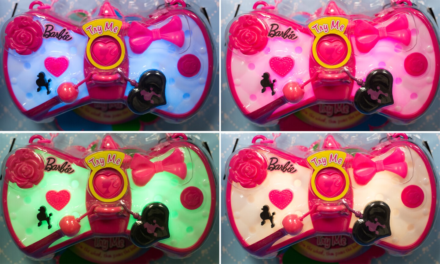The Barbie & Me Barbie's Color Changing Handbag and transform to match any color (Photo: Simon Crisp/Gizmag.com)