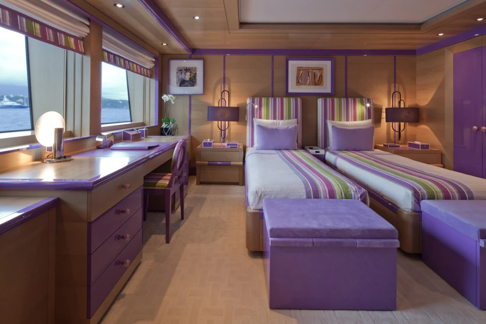 The floating home accommodates up to 12 guests