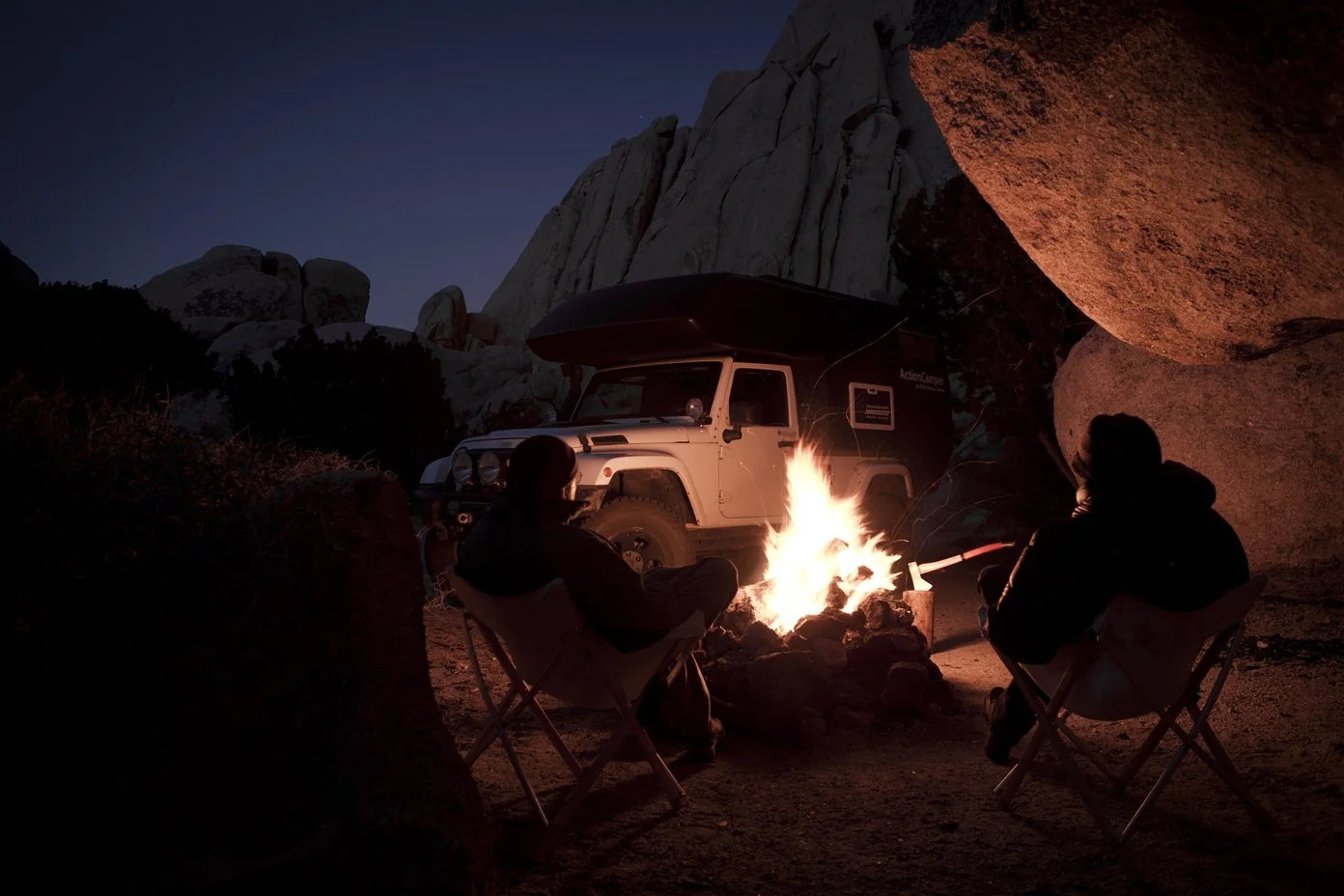 Backcountry camping with the luxury of a camper
