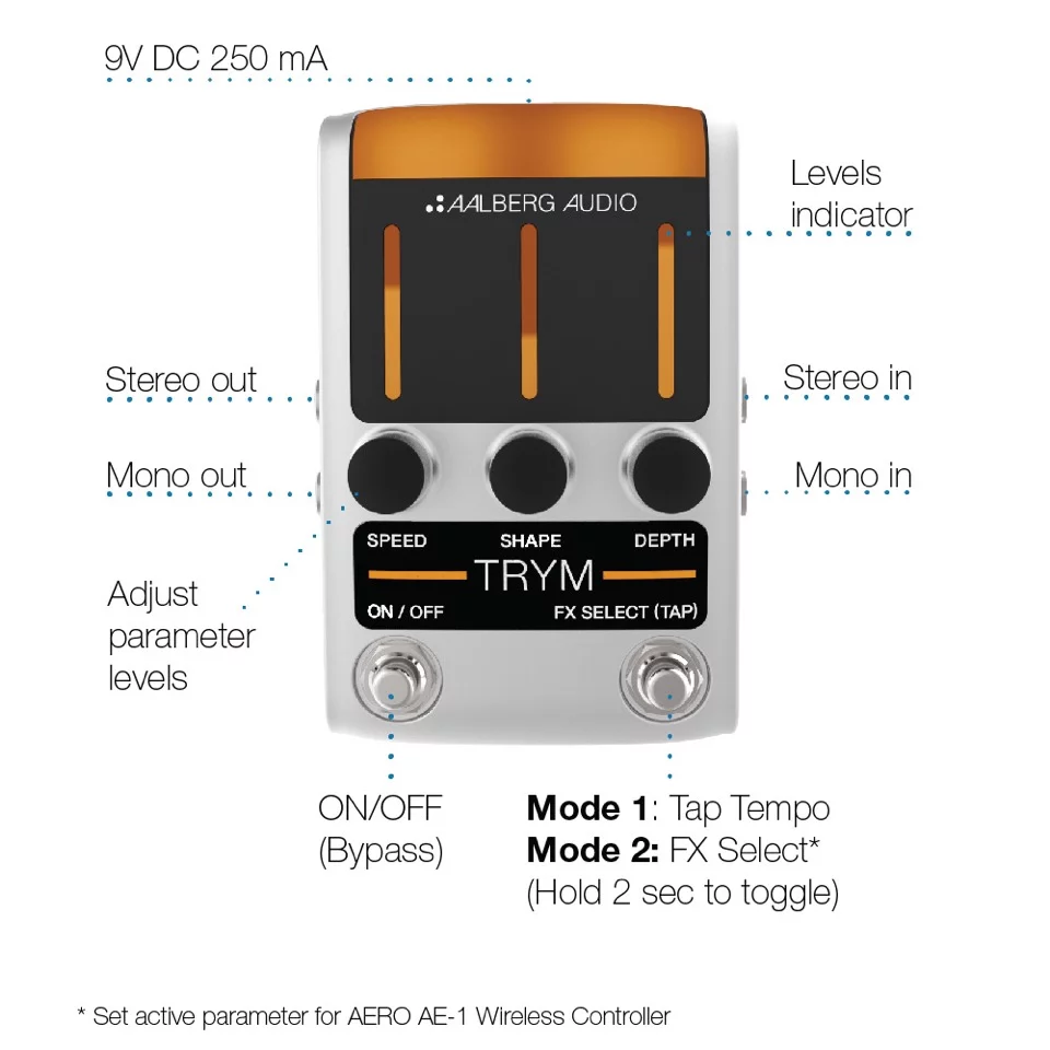 Tour of the Trym tremolo pedla