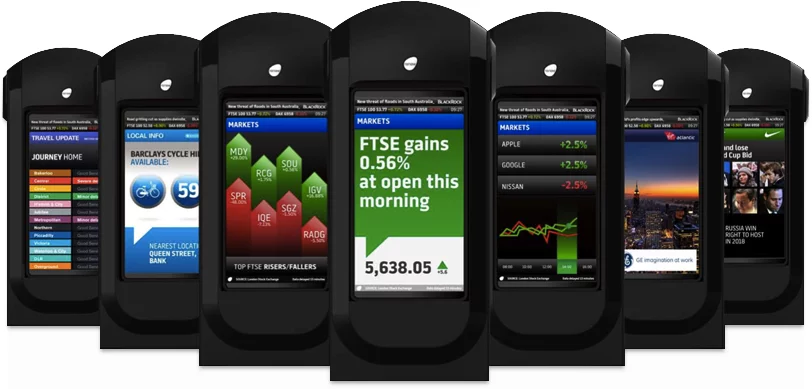 The company's editorial team will select choice financial and corporate news, general news headlines and weather updates for broadcast throughout the network of pods