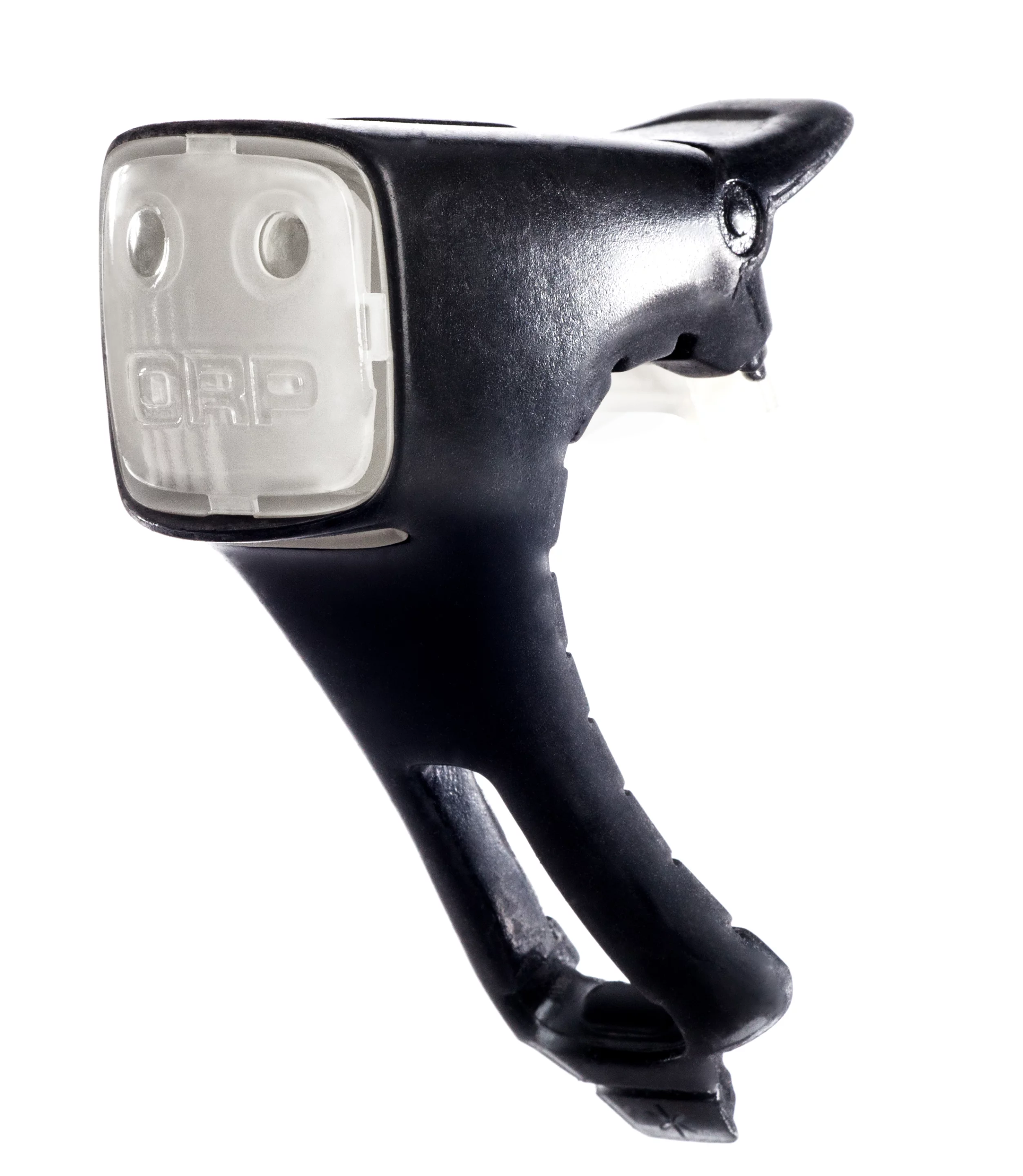 The integrated handlebar grip and clip that stretches to fit bar diameters of 26 - 33 mm
