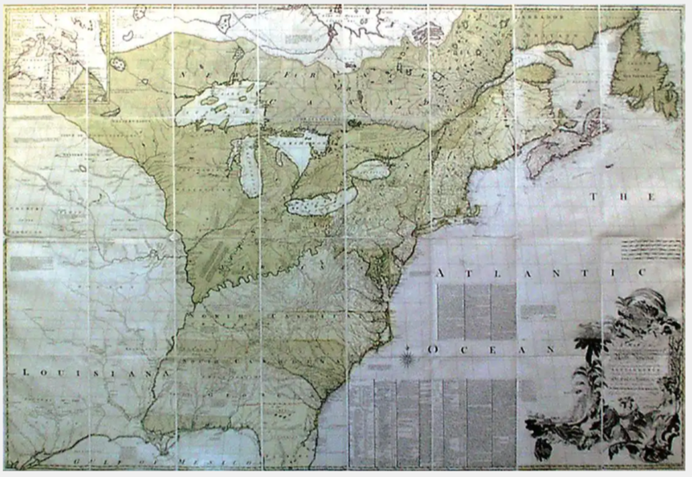 $201,300 | Mitchell Map of North America, 1755 | Auction House: Arader Galleries | Sale price: US$201,300 | Official Estimate: US$180,000 to $220,000 | Date of sale: July 29, 2018