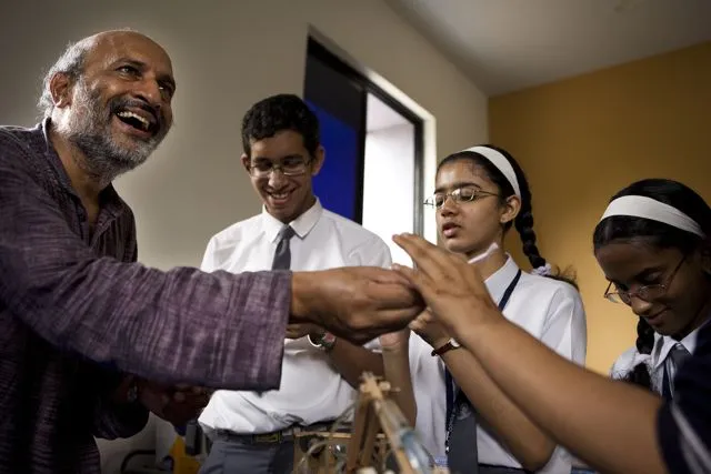 Inventor Arvind Gupta has devoted his life to popularizing science with Indian children, by teaching them how to make educational toys from trash