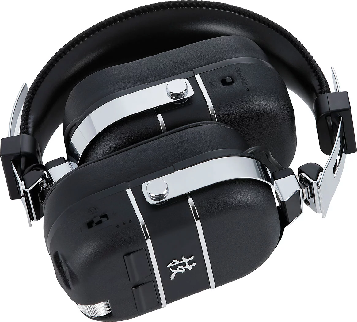 The chunky wireless headphones feature 50-mm drivers
