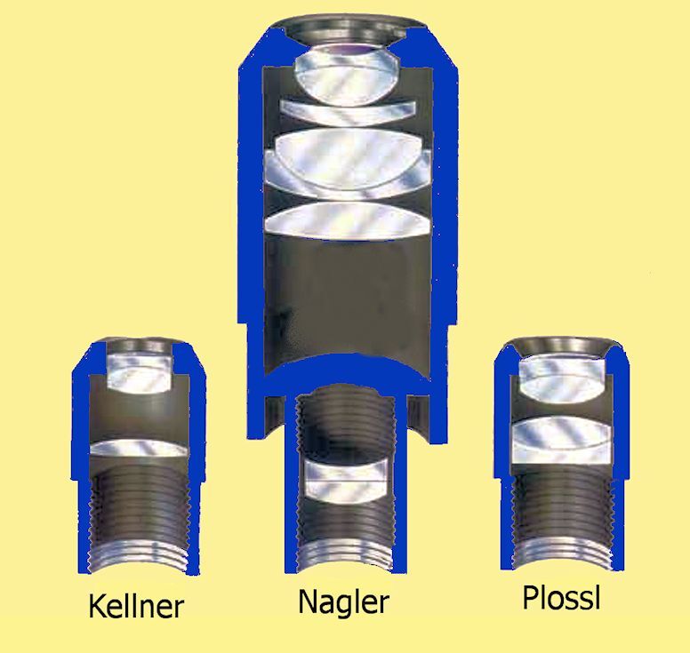 The towering Nagler eyepiece is often 6-7 inches in length, and can weigh over two pounds. It is, however, a wonderful eyepiece, as it should be for its $500+ price (Photo: Royal Astronomical Society of Canada)