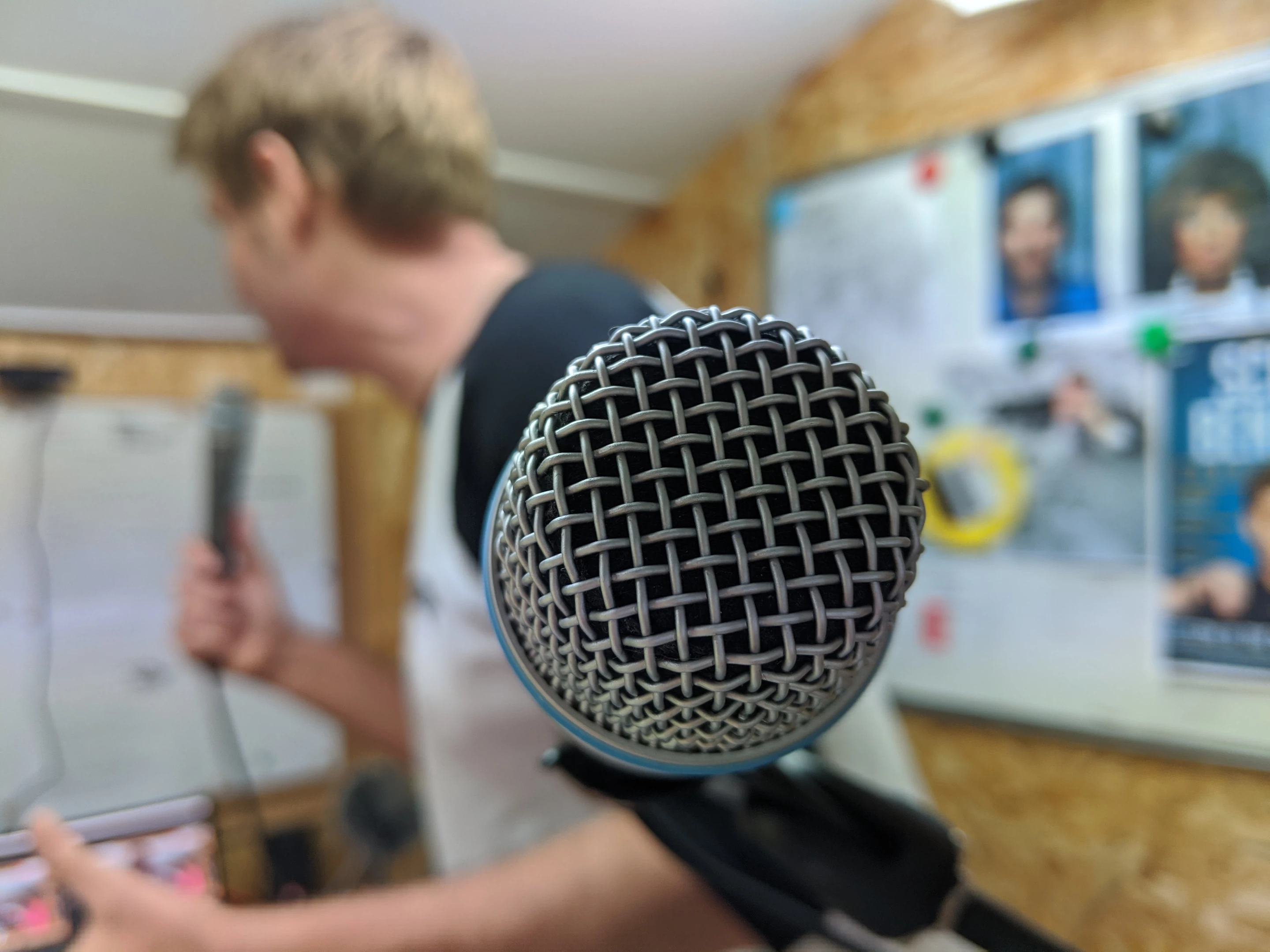 Standup from the Shed HQ, by Scott Bennett, is used as a stand up comedy venue for a weekly live streamed comedy show and doubles as a writing office too. The project is a finalist in the Lockdown - Repurpose category