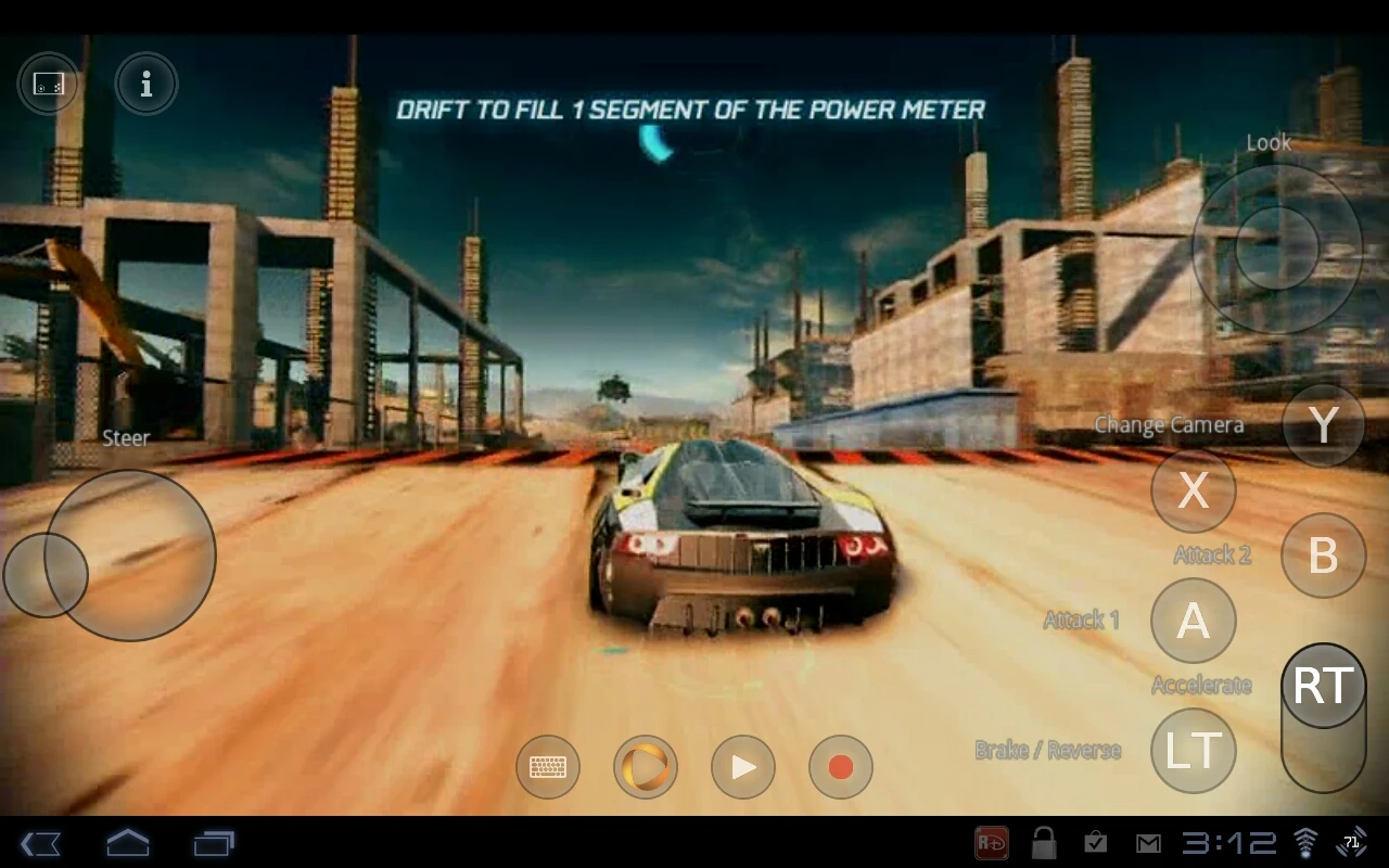 Playing a driving game is almost impossible with the touch controls