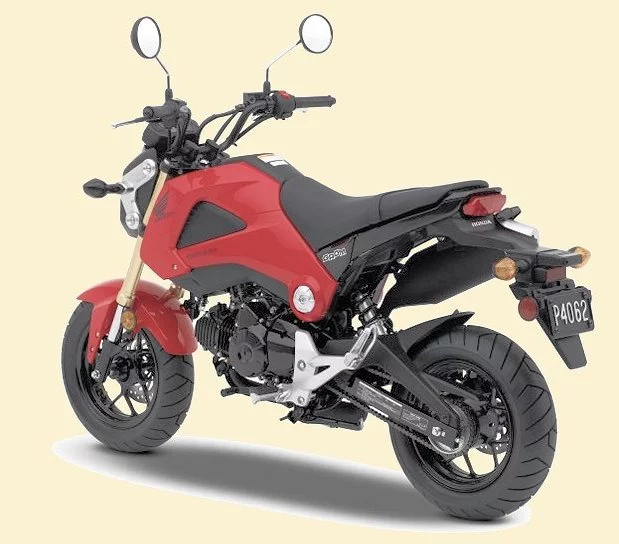 Left rear quarter view of Honda's Grom (Photo: Honda Powersports)