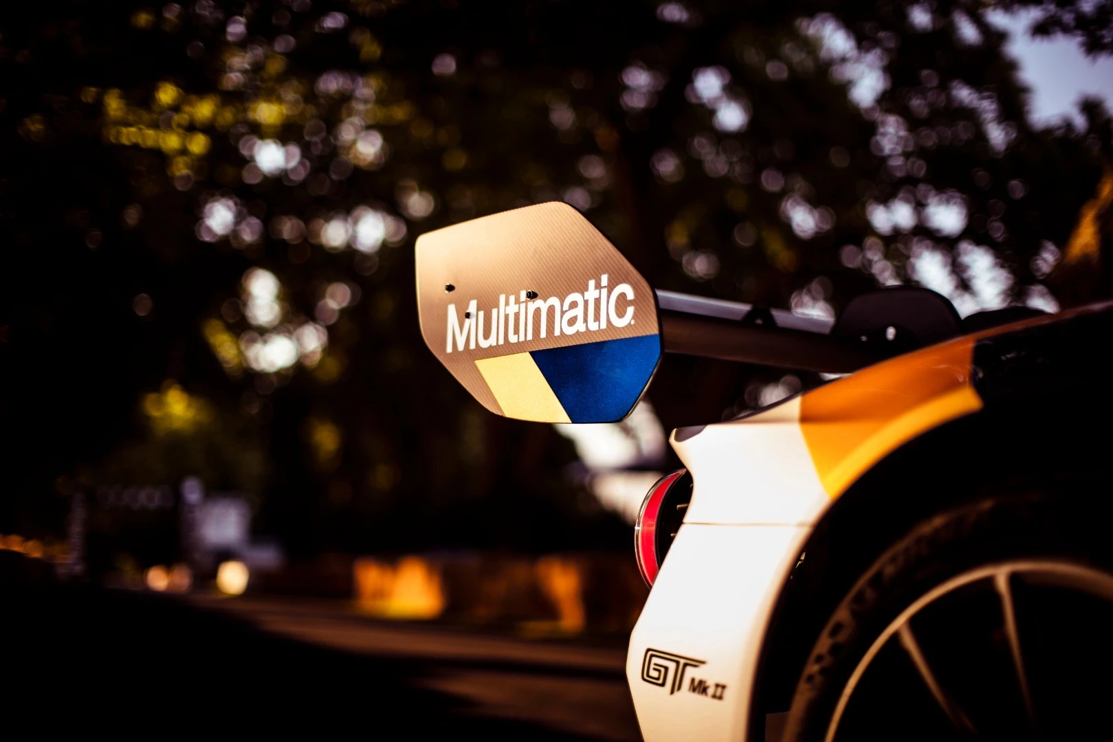 Free of rules and restrictions, the Ford GT Mk II travels a little lighter and lower than its street-going sibling