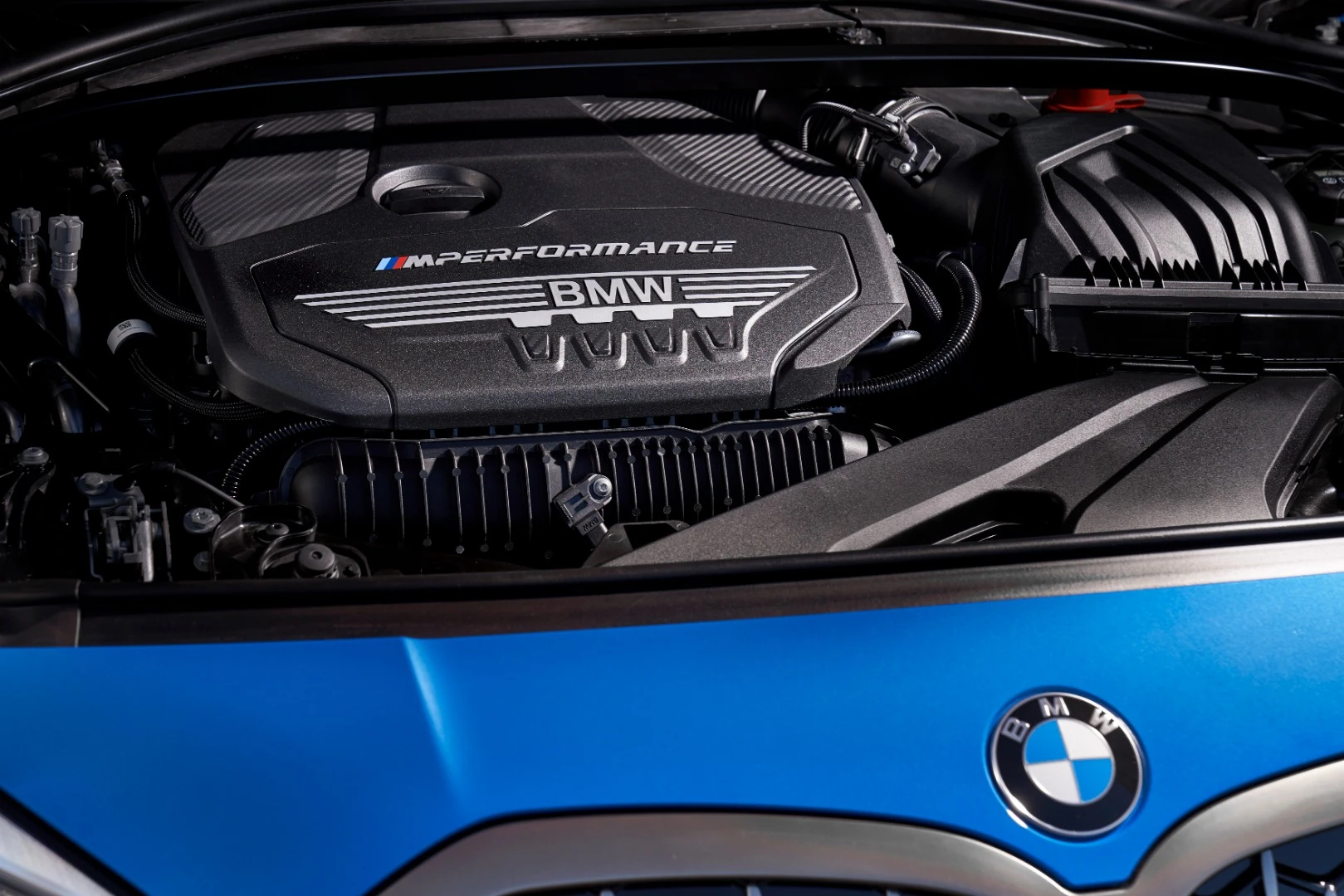 The new 1 Series launches with three diesel engines and two gasolines, including this 300-hp unit