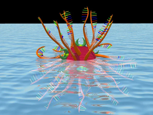 The nanoparticle developed by University of Florida researchers attacked the mechanism of hepatitis C virus replication (Image: University of Florida)