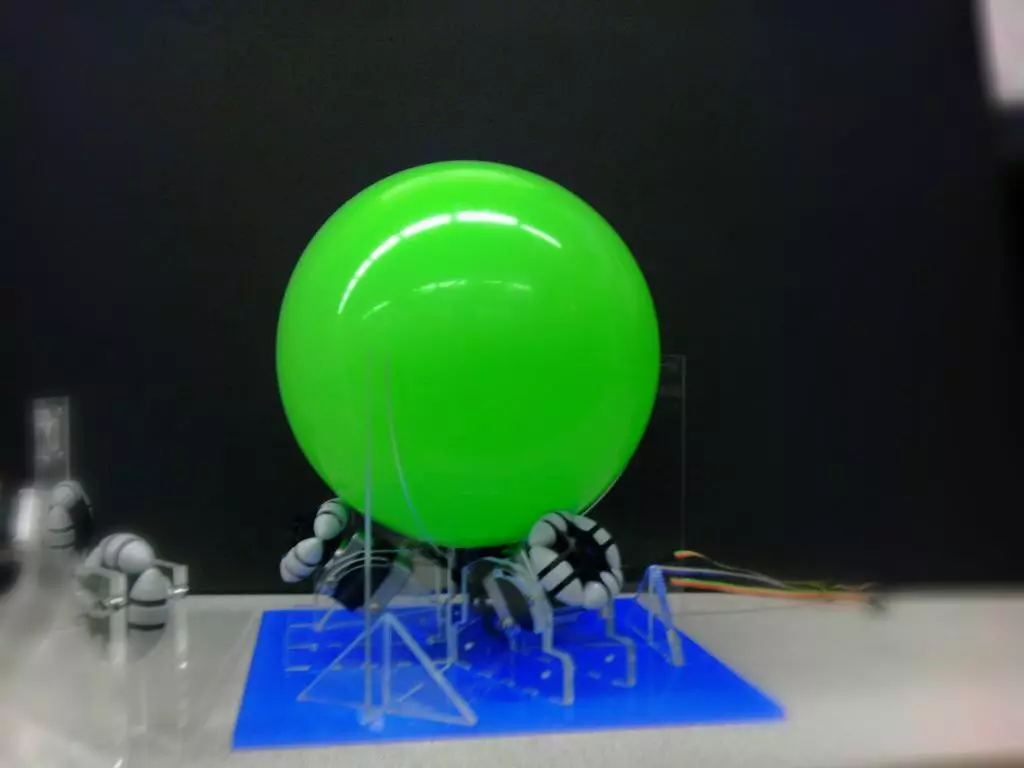 The test rig is upscaled