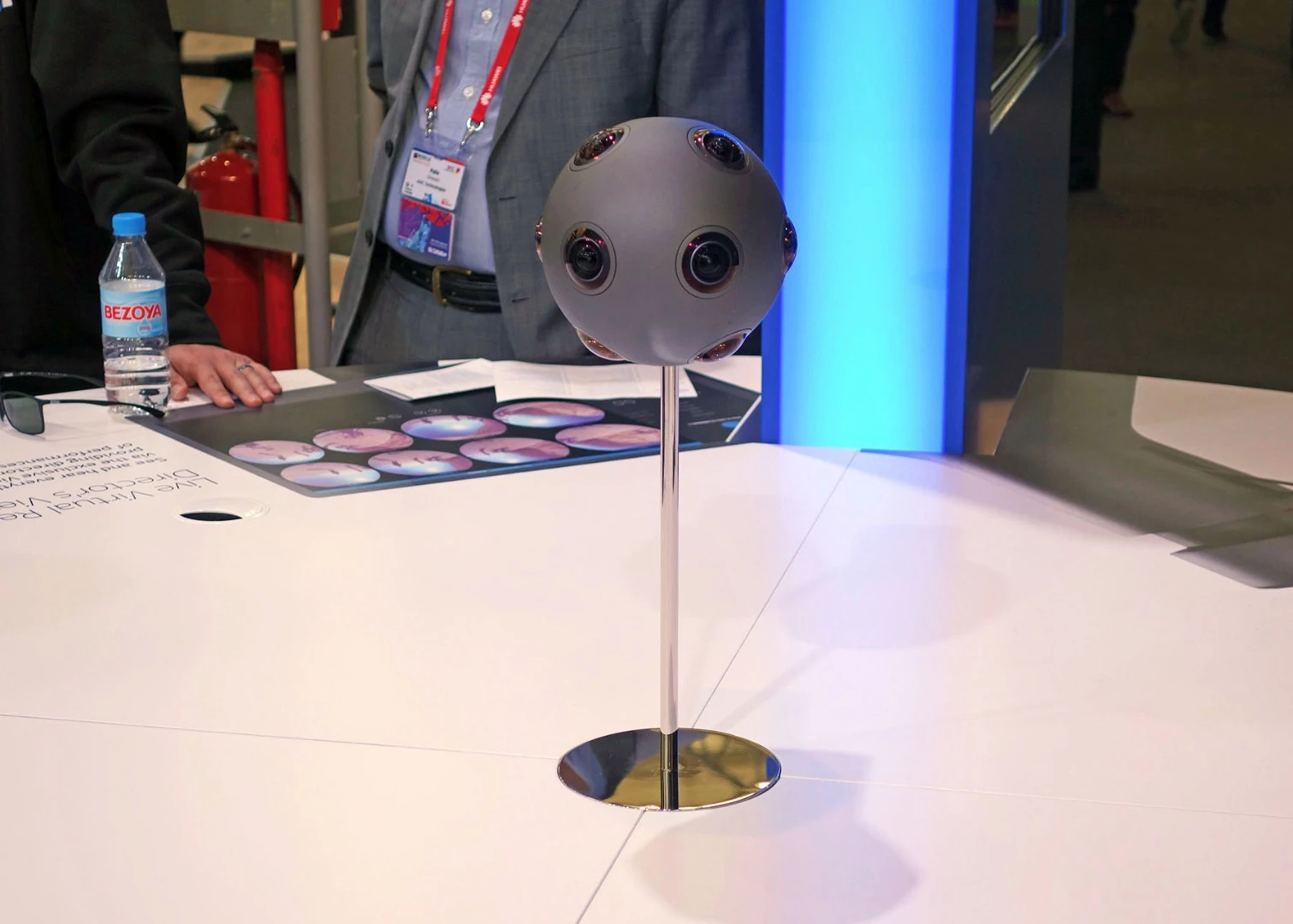 Nokia was on hand to show off its Ozo 360-degree camera