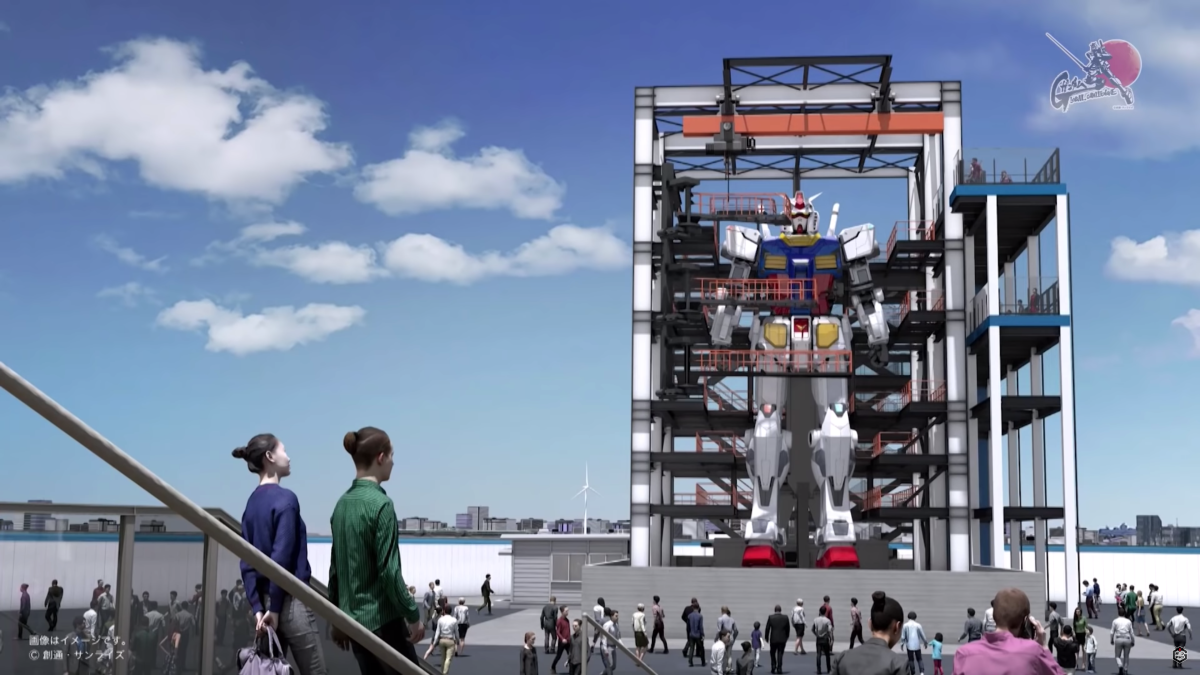 An 18-meter (60-ft) walking Gundam robot will be unveiled in Yokohama this October