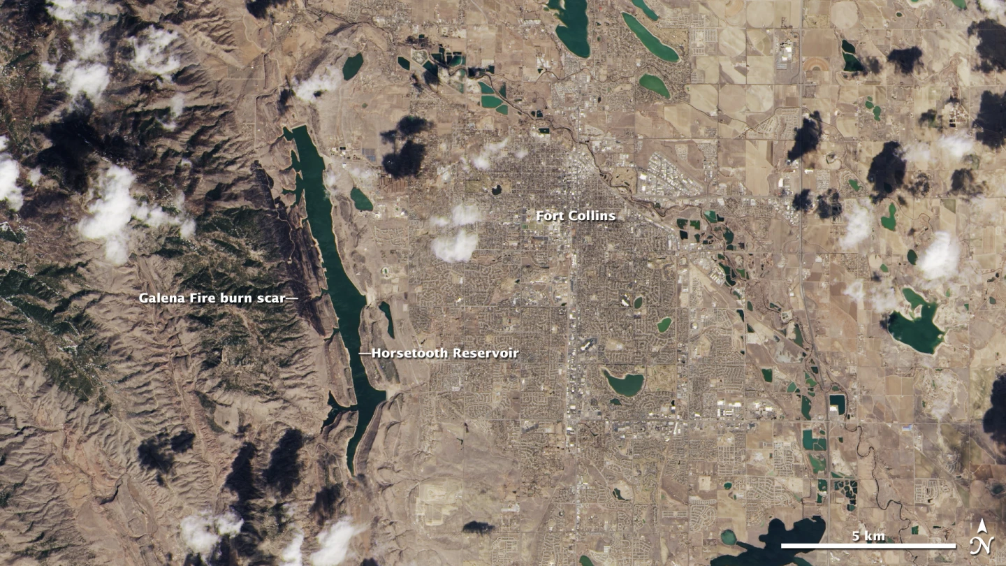 A natural color image from the taken by the OLI sensor (Image: NASA)