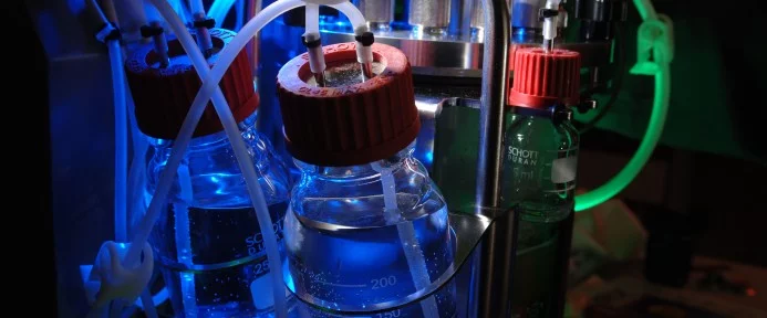 Fermentor in action at the Biofuel Research Centre at Edinburgh Napier University