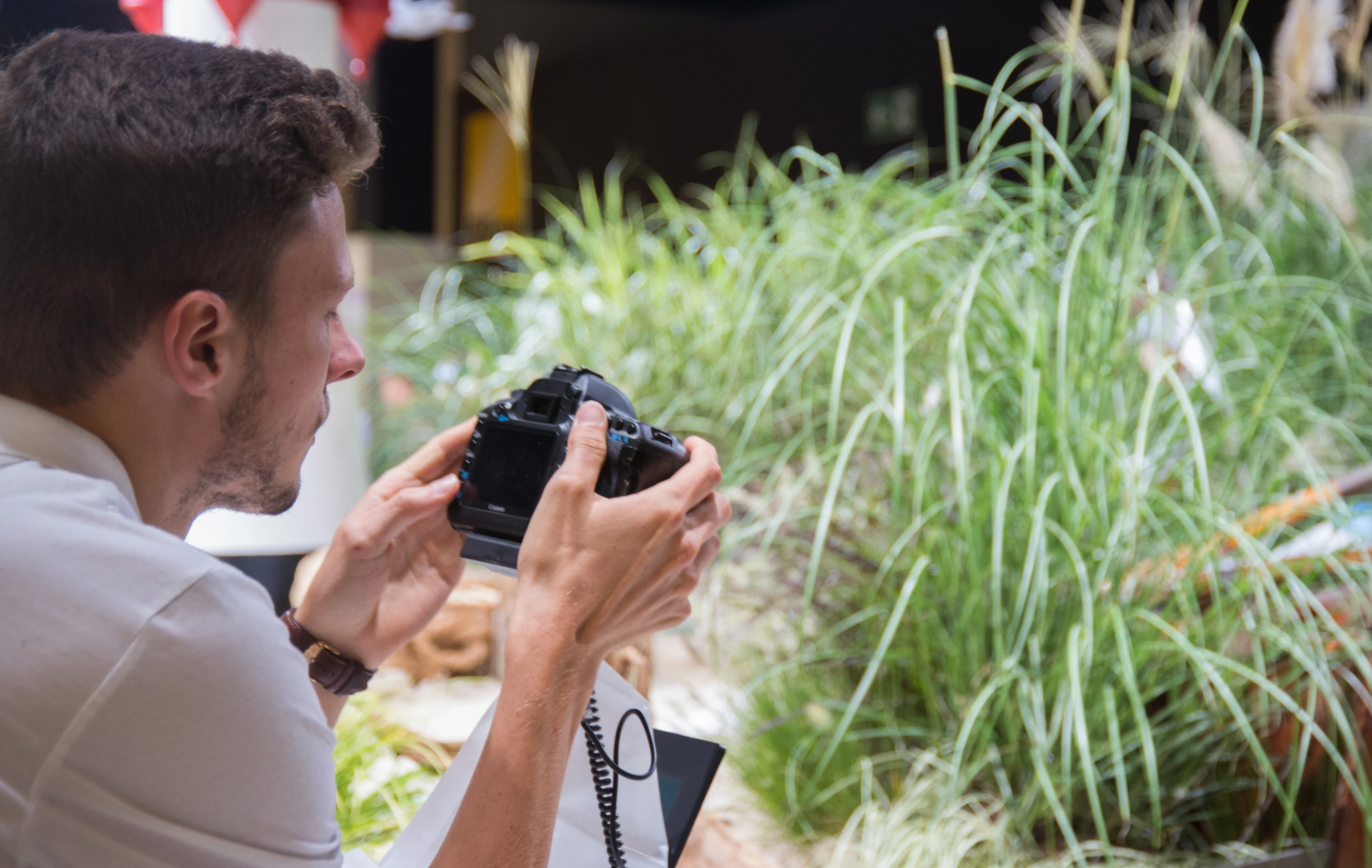 Visitors were able to test some of the Zeiss DSLR lenses