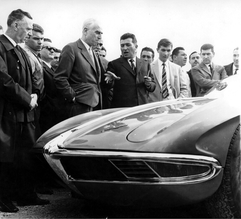 Ferruccio Lamborghini on hand to introduce the 350 GTV way back in 1963 when I too was introduced to adoring fans
