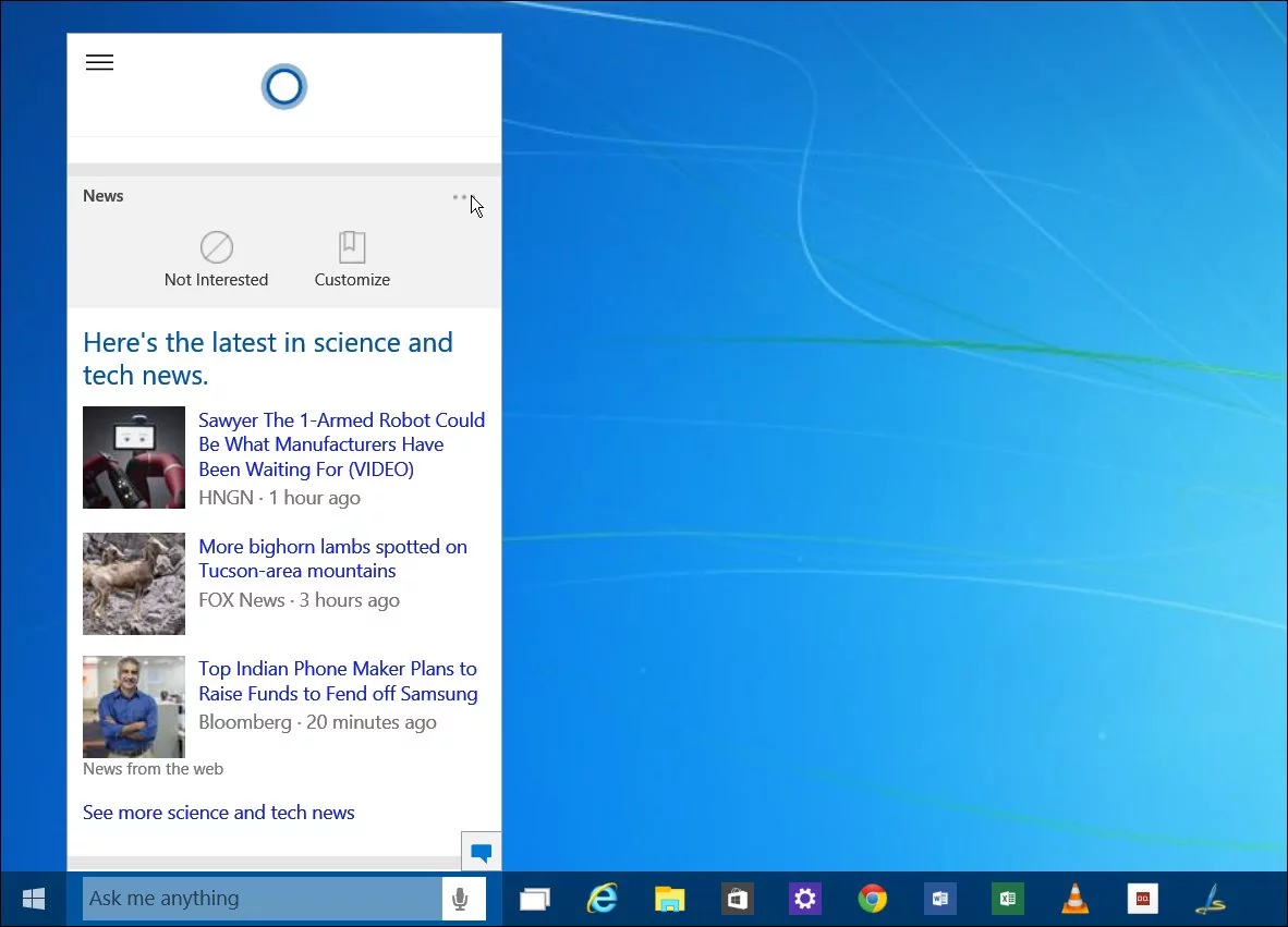 Cortana for desktop available in more countries
