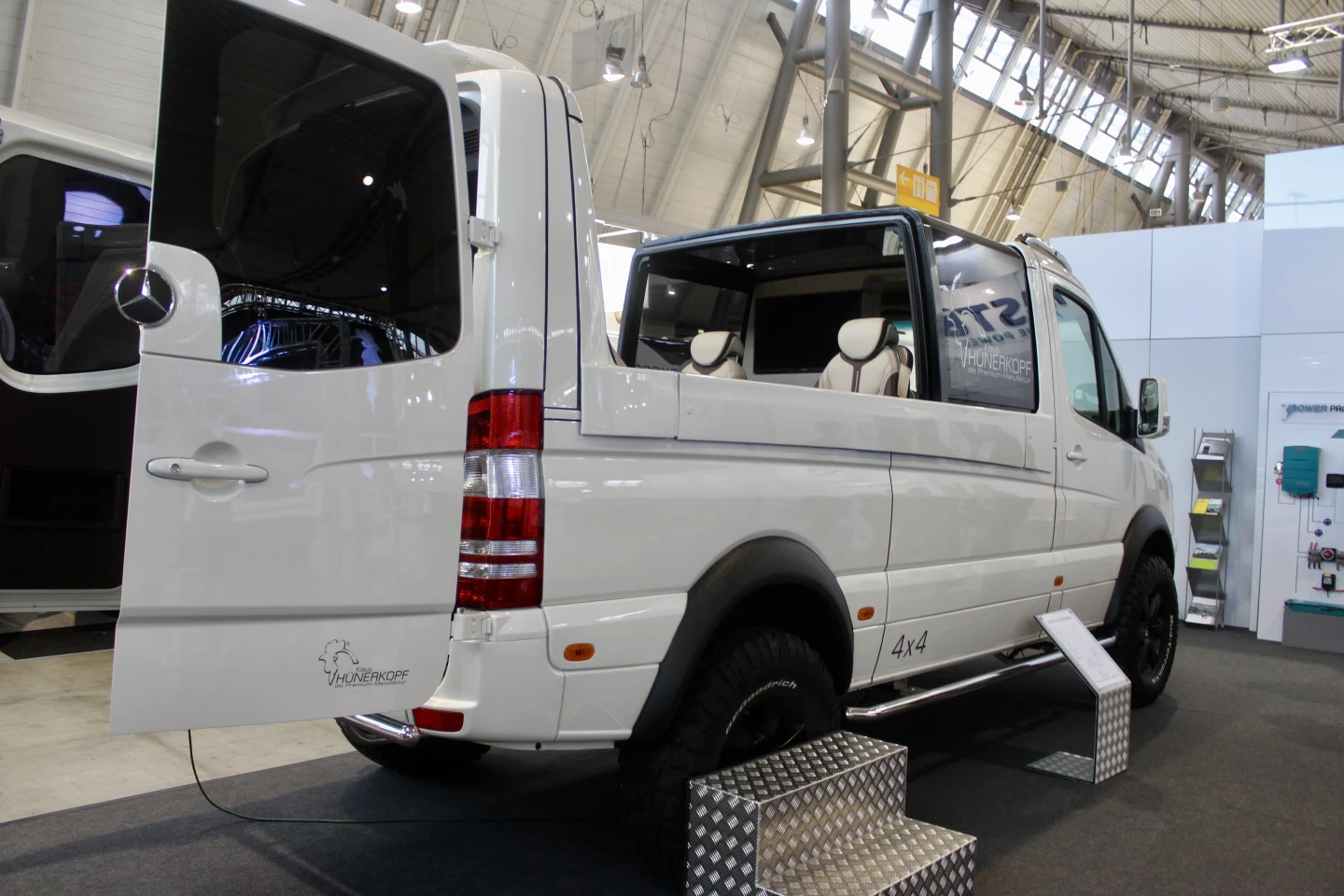 Hünerkopf's convertible Sprinter is powered by Mercedes' 128-hp CDI engine