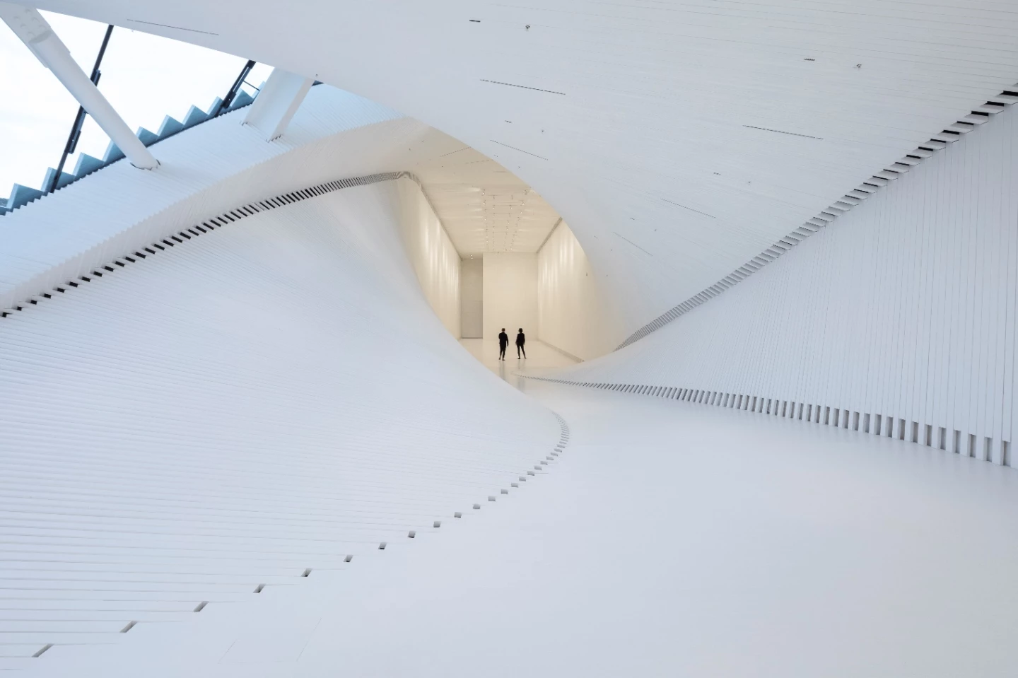 The Twist's striking twisting exterior form is repeated inside