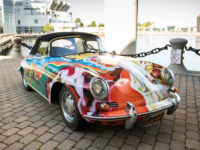 RM-Sotheby's has yet to put an estimate on Janis Joplin’s 1964 Porsche 356 C 1600 SC Cabriolet, and may not do so as it could quite possibly go the same way as the Lennon Roller which Sotheby's sold for ten times it's estimate in 1985. This car is a landmark piece of cultural memorabilia, as original and distinctive as it's owner.