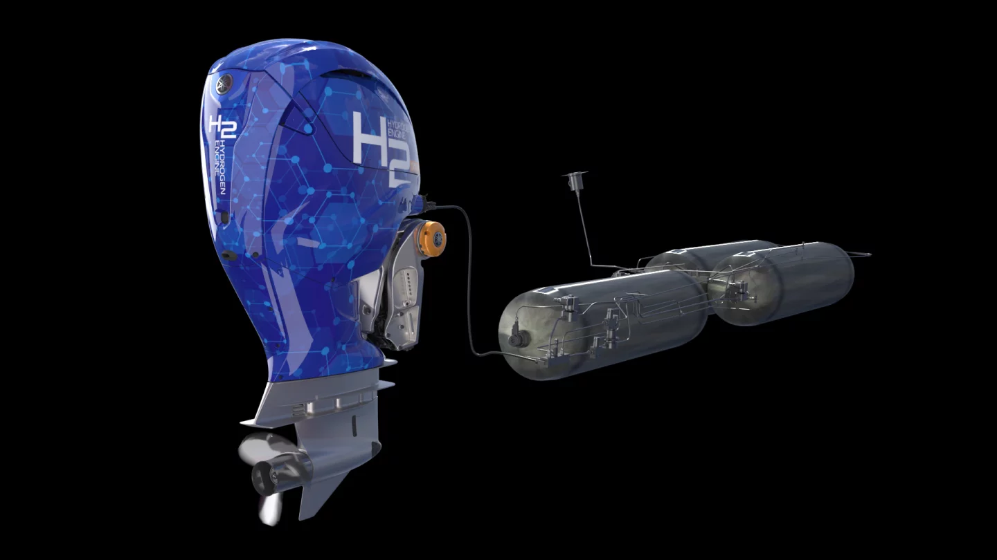 Yamaha prototype H2 engine with Roush prototype fuel system