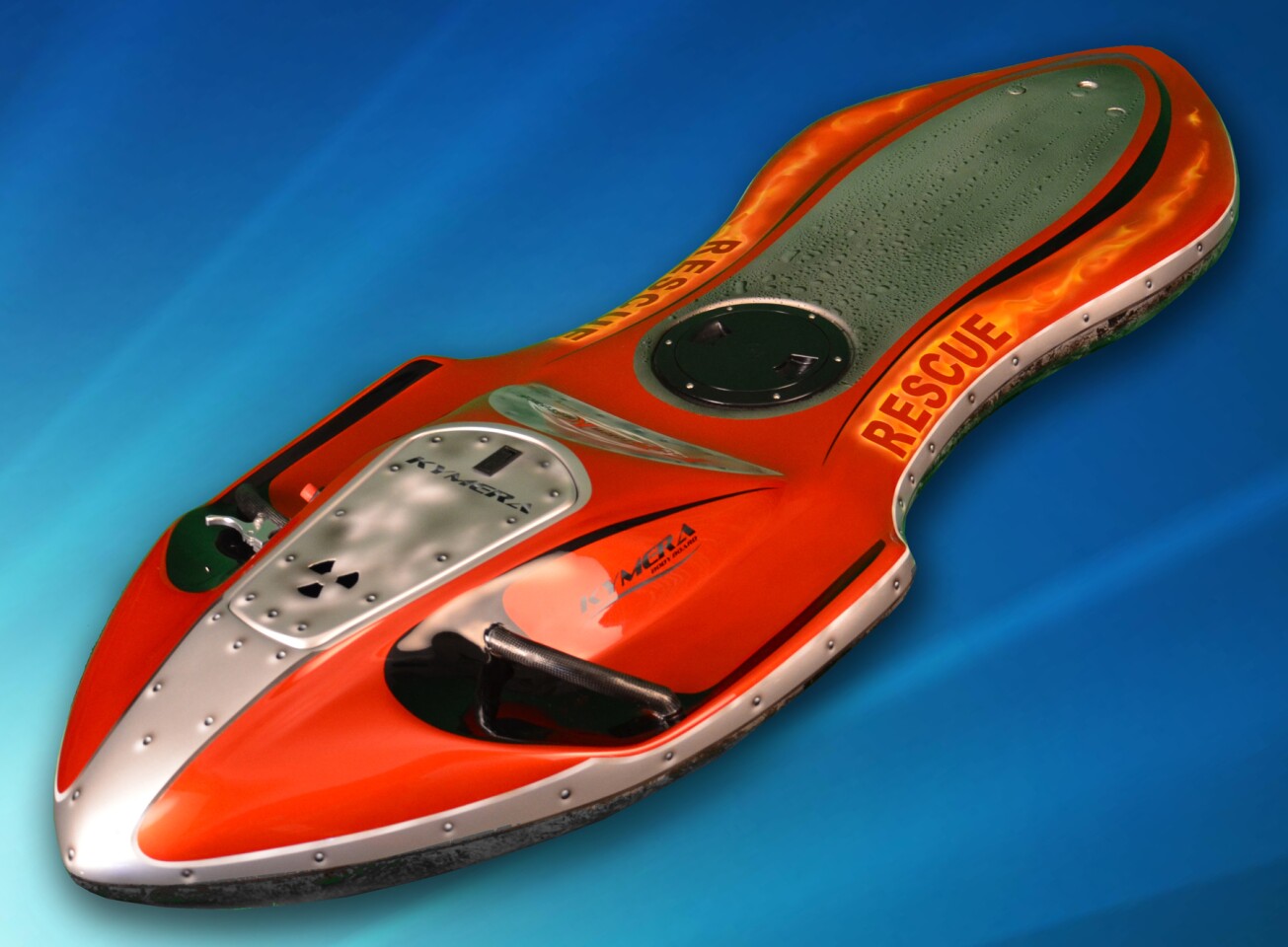 The Kymera body board sports a new parabolic shape