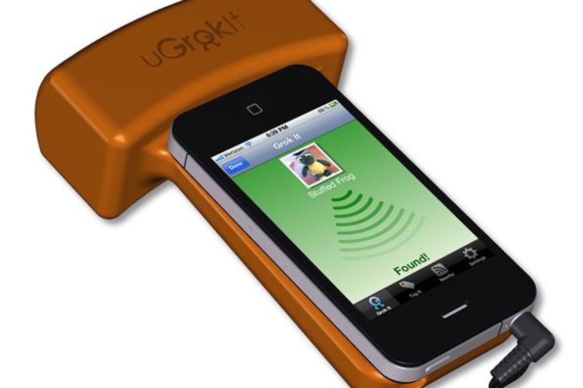 U Grok It is a smartphone-based system that allows you to find missing items, that have been tagged with radio-frequency labels