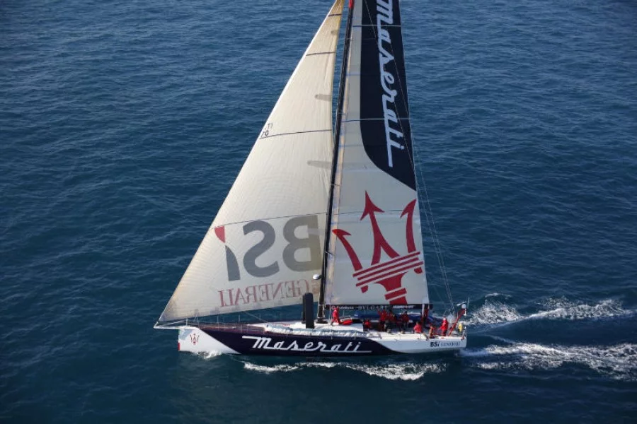 The Maserati VOR70 mono-hull racing yacht