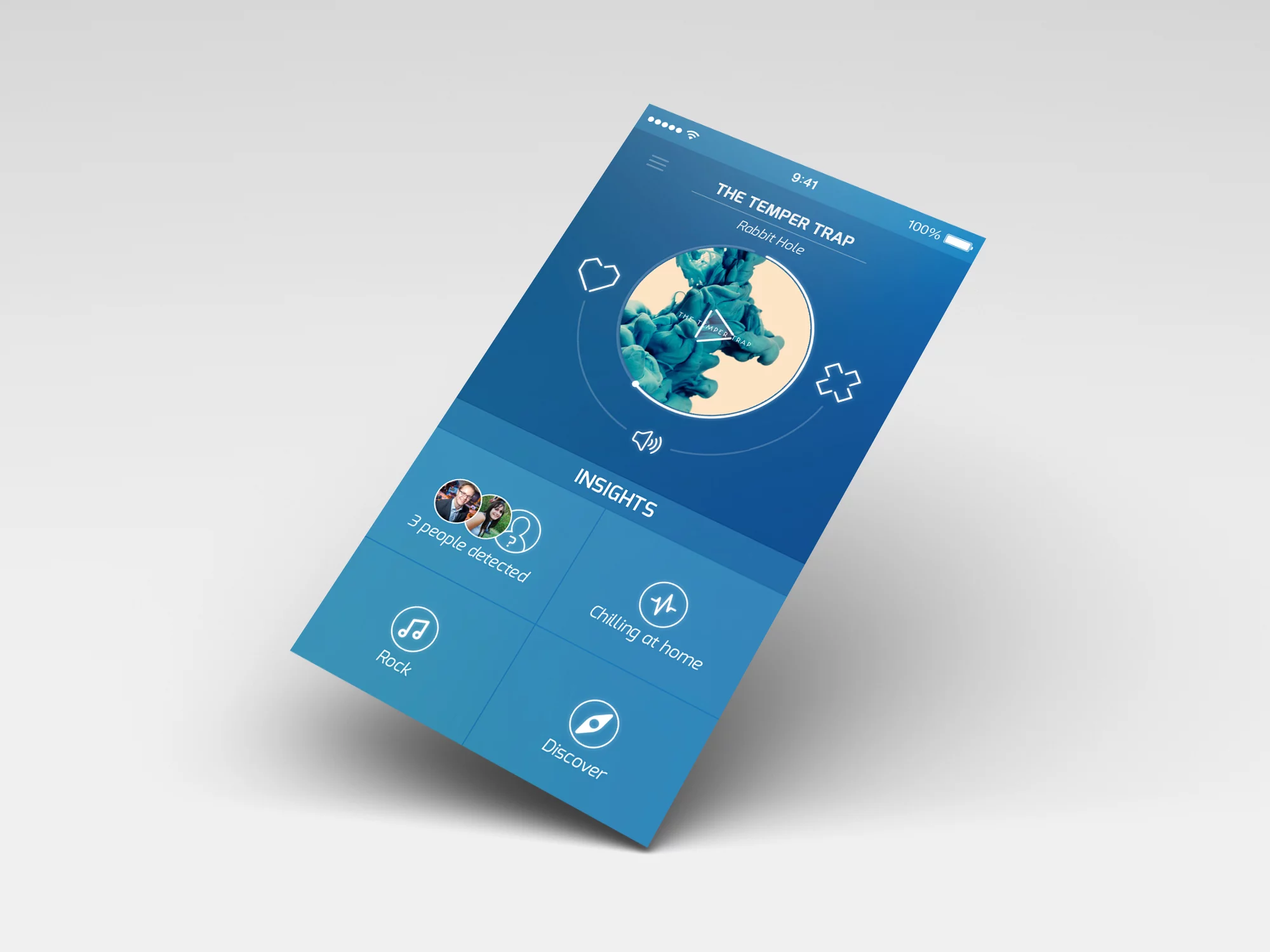 A companion iOS/Android app has been created which can be used to tweak personal settings and as a remote control for the Prizm unit