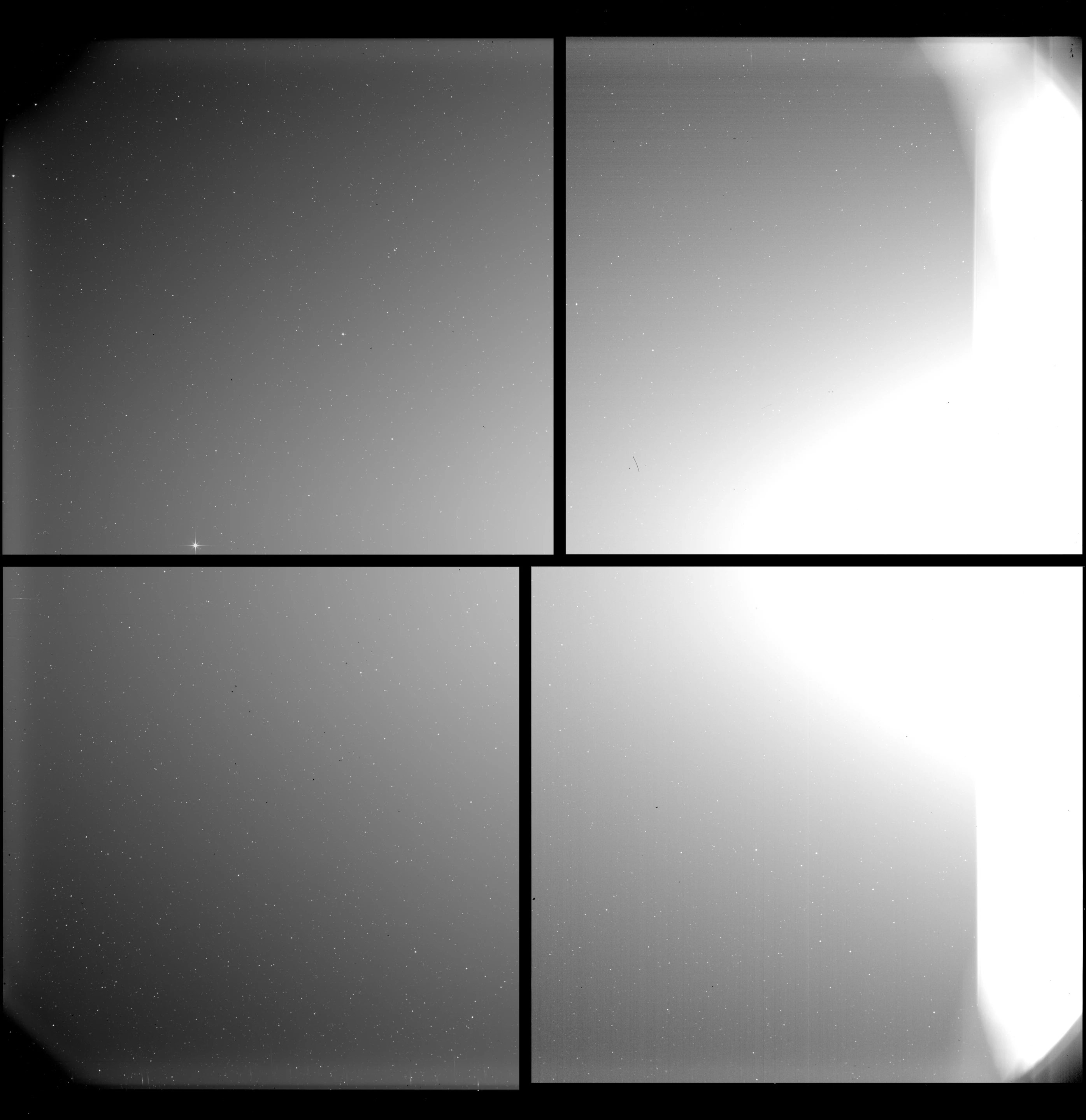 A mosaic of the Solar Orbiter's first view of the solar wind