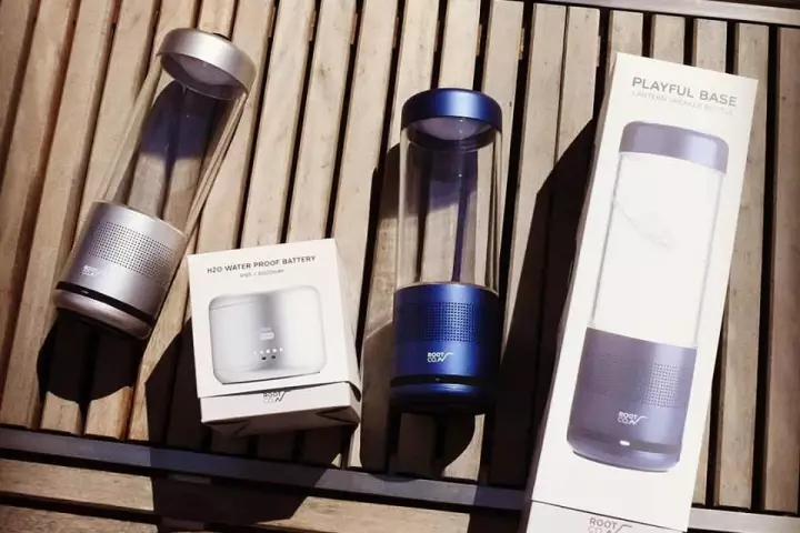 The multifunctional Playful Base blends lantern, flashlight, speaker and charger