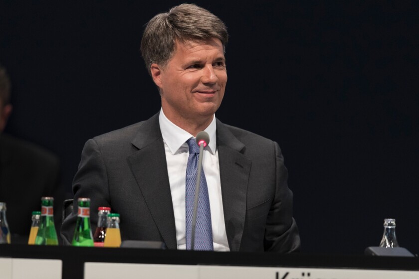 Harald Krüger at the shareholder meeting this week