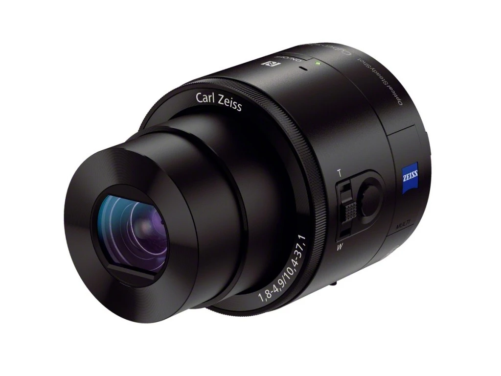 The QX100 features a 1.0-inch, 20.2-megapixel Exmor RCMOS sensor