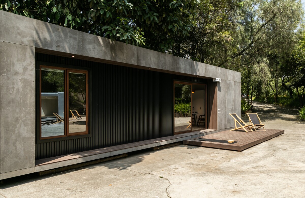 The VMD home can be installed in just seven days, while leaving very little impact on the site