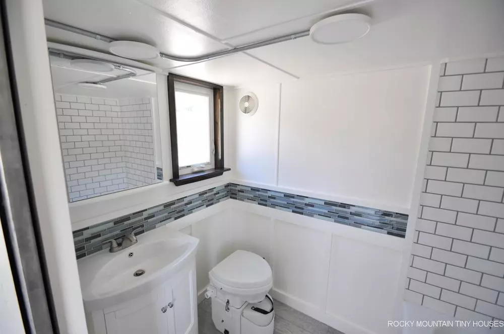 The Ad Astra's bathroom includes a composting toilet