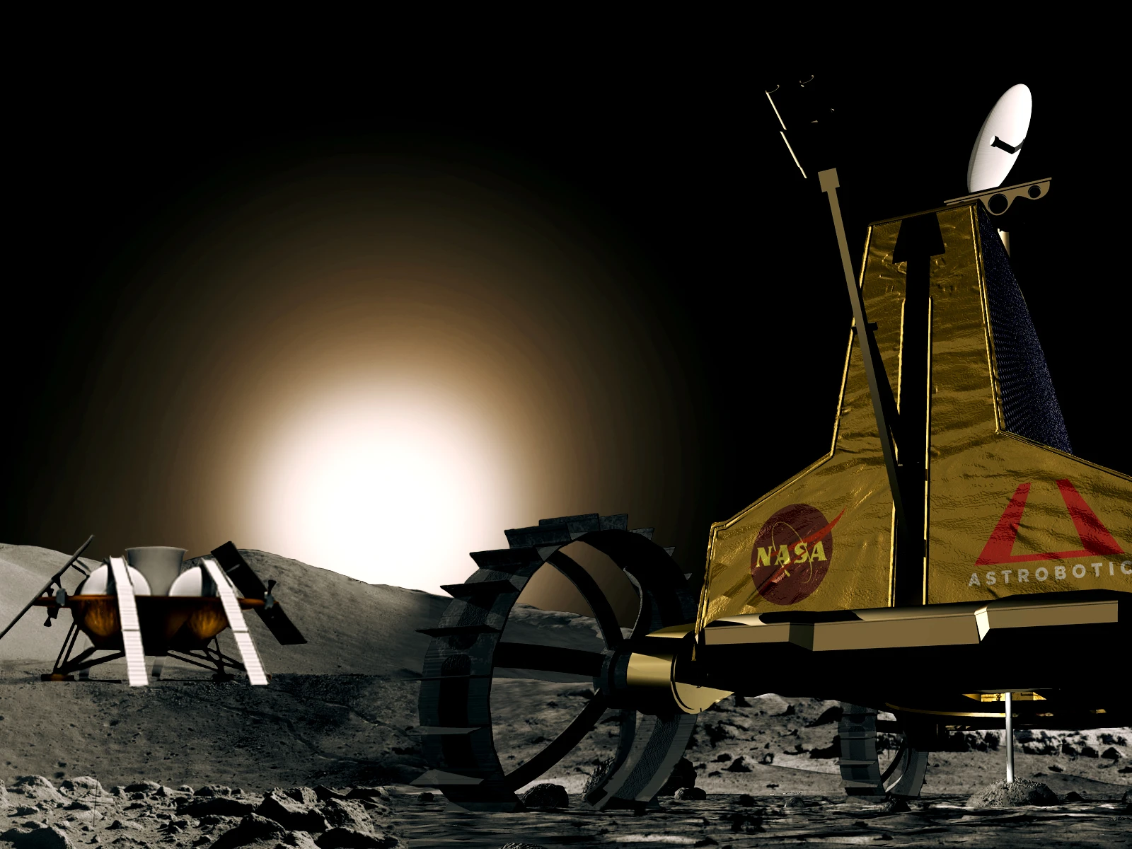 Astrobotic Technology has received a NASA contract to determine if its Polaris rover robot could be used to prospect for ice on the Moon